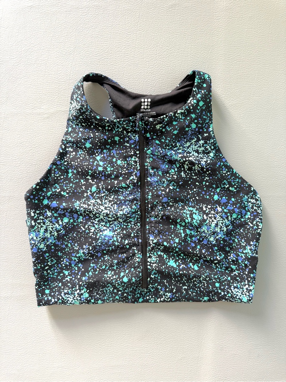 Title Nine Bond Alumni One Piece Swimsuit Hubble Splatter Print size XL Long